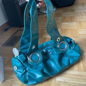 green purse